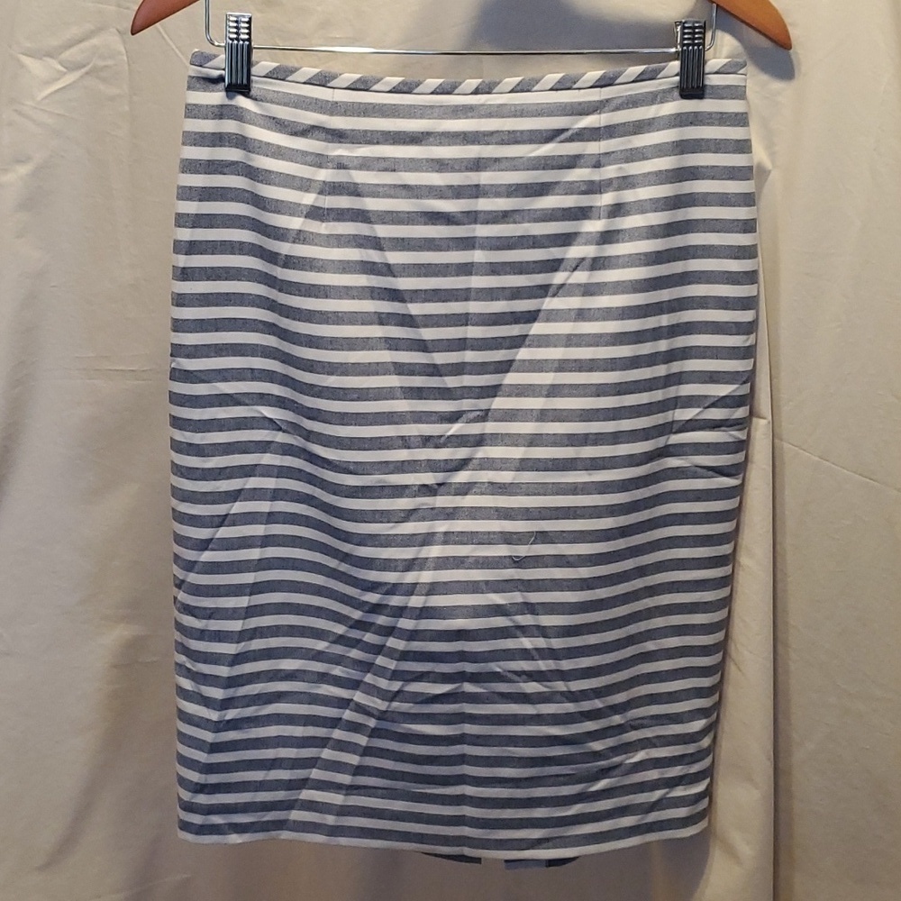 CK Striped Midi Skirt SZ 6
